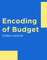 Encoding of Budget
