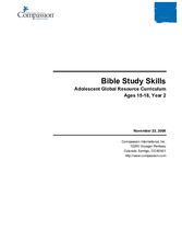 Bible Study Skills - Year 2